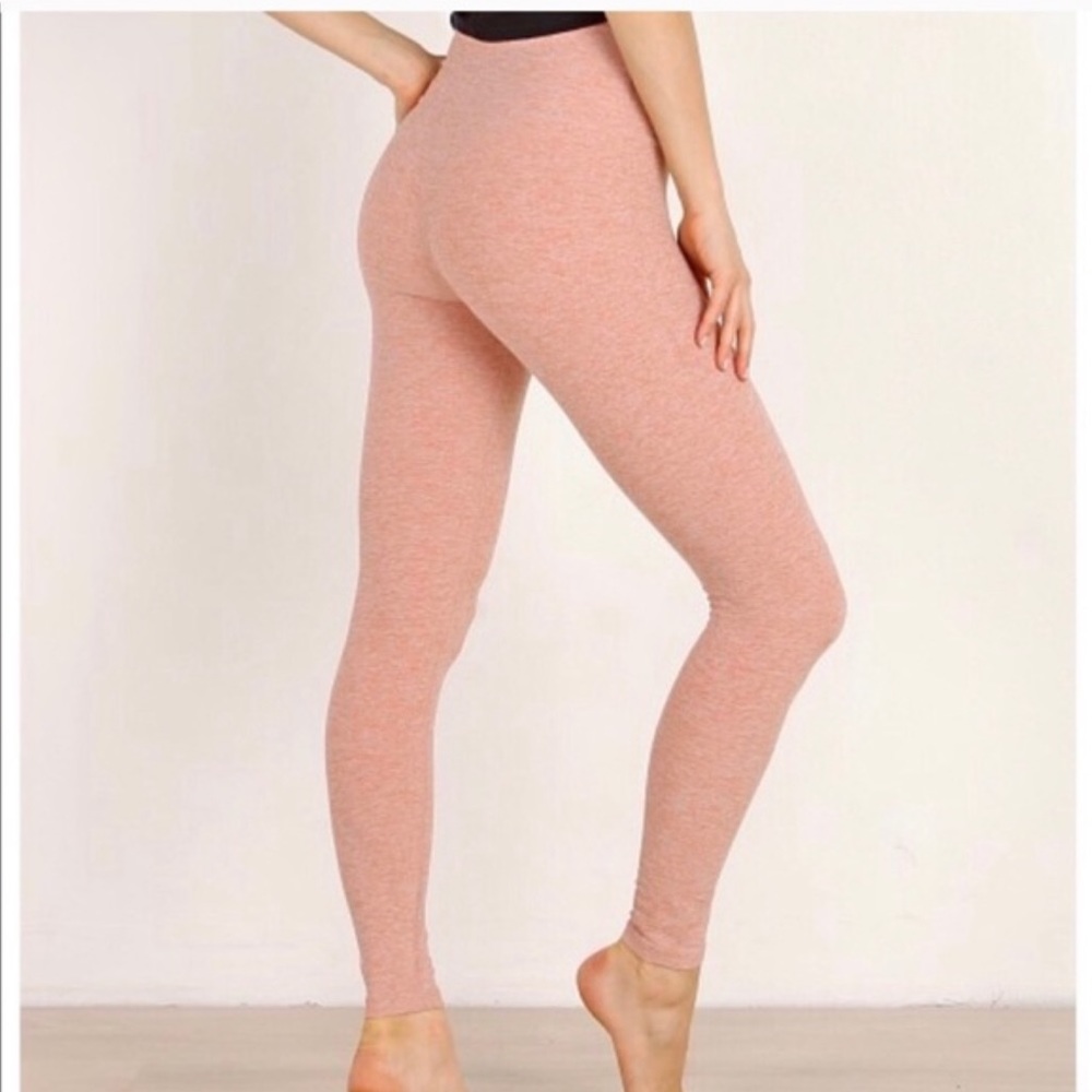 Beyond Yoga x barre3 pink space dye legging